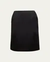 Loro Piana Silvia Cashmere Silk Duchesse Skirt In Black