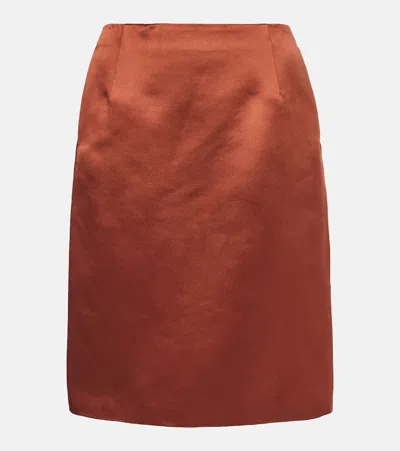 LORO PIANA SILVIA DUCHESS MIDI SKIRT