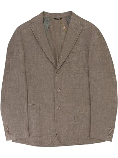 Loro Piana Single-breasted Blazer In Brown
