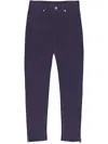 Loro Piana Skinny-cut Trousers In Purple