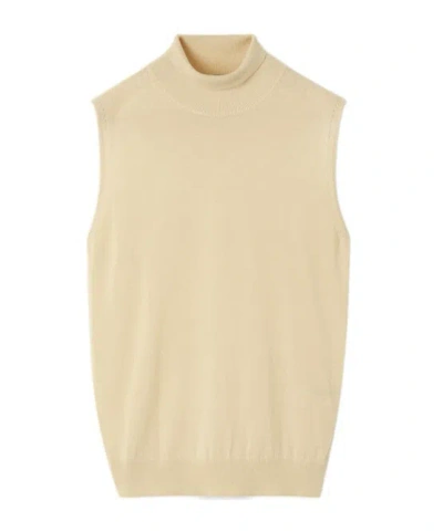 Loro Piana Sleeveless High-neck Vest In Neutral