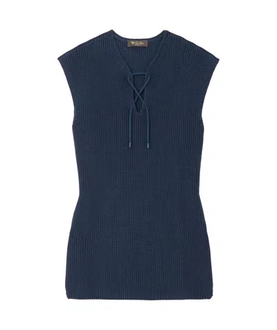 Loro Piana Sleeveless Vest In Blue