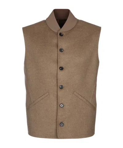 Loro Piana Sleeveless Vest In Brown