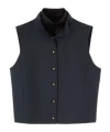 Loro Piana Sleeveless Vest In Navy Blue