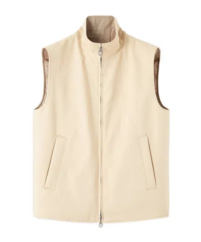 Loro Piana Sleeveless Vest In Brown