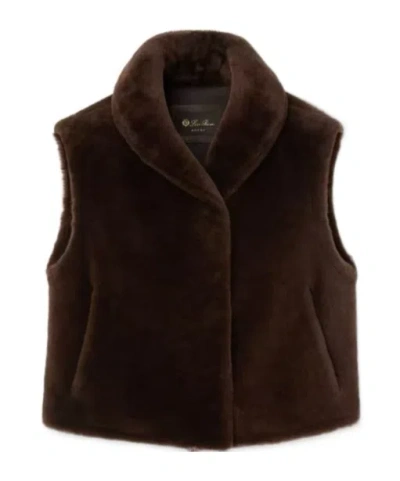 Loro Piana Sleeveless Vest In Toasted Mocha