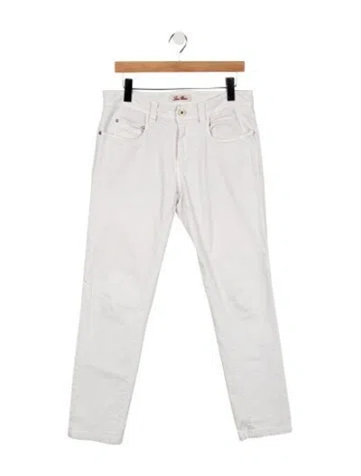 Pre-owned Loro Piana Slim Fit Jeans In White