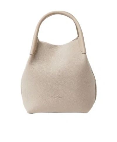 Loro Piana Small Bale Bag In Neutral