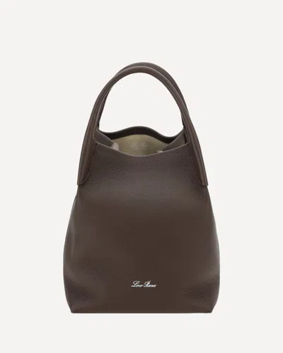 Loro Piana Small Bale Bucket Bag In Black