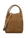 Loro Piana Small Bale Hook-closure Tote Bag In Brown