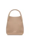 Loro Piana Bale Fine-grain Leather Crossbody Bag In Neutrals