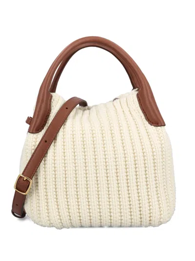 Loro Piana Small Bale Tote Bag In Neutral