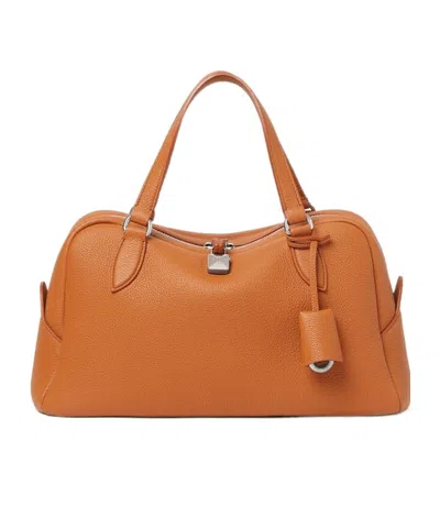 Loro Piana Small Needle Bag In Fiery Summer/antique Silver