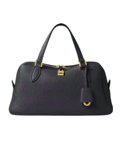 Loro Piana Small Needle Handbag In Black