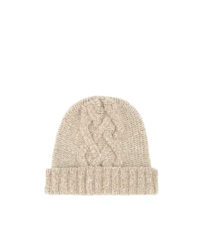 Loro Piana Snow Wander Wool Hat In Nude
