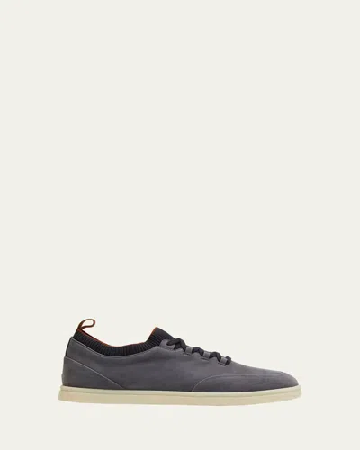 Loro Piana Soho Walk Nubuk Sneakers In Overnight