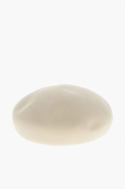 Loro Piana Solid Color Felt Rita Basque Hat In Neutral