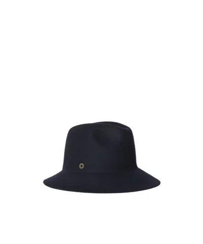 Loro Piana Solid Color Hat In Navy Blue