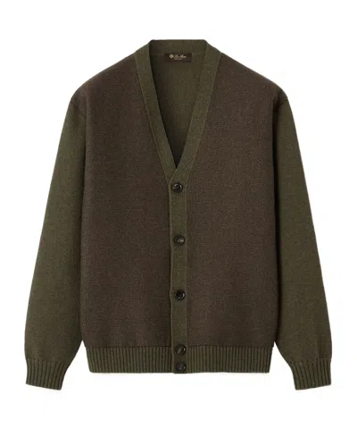 Loro Piana Sourwood Cardigan In Green