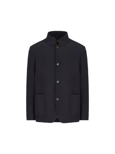 Loro Piana Spagna Light Cashmere Jacket In Blue
