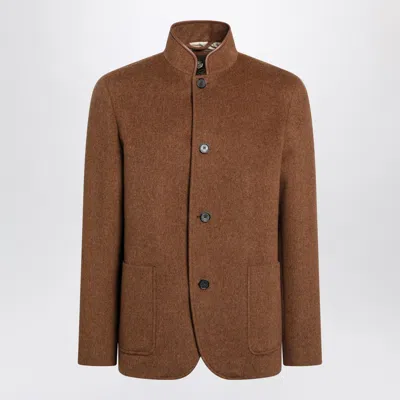 Loro Piana Spagna Iris Bronze Cashmere Jacket In Brown