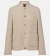 Loro Piana Spagna Mini Sb Bouclé Wool-blend Jacket In Neutral