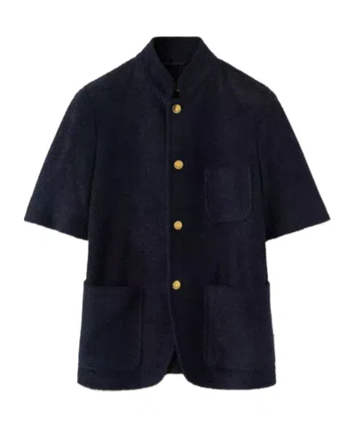 Loro Piana Spagna Mini Short-sleeve Jacket In Black