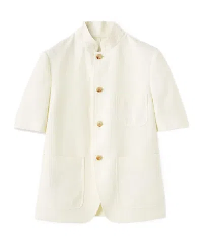 Loro Piana Spagna Mini Short-sleeve Jacket In Multi