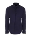 Loro Piana Spread-collar Long-sleeve Shirt In Black
