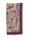 Loro Piana Square-print Scarf In Purple