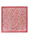 Loro Piana Square-print Scarf In Red
