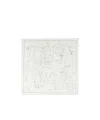 Loro Piana Square Silk Scarf In White/black