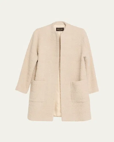 Loro Piana Steph Single-breasted Top Coat In Neutral