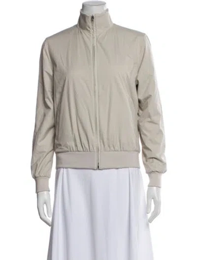 Pre-owned Loro Piana Storm System Bomber Jacket In Neutral