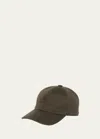 Loro Piana Storm System Cashmere Baseball Hat In 510x Coal Green