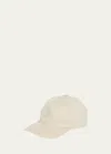 Loro Piana Storm System Cashmere Baseball Hat In A193 Natural Mela