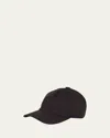 Loro Piana Storm System Cashmere Baseball Hat In Black