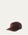 Loro Piana Storm System Cashmere Baseball Hat In Ebony