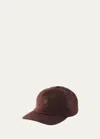 Loro Piana Storm System Cashmere Baseball Hat In H955 Ebony