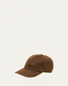 Loro Piana Storm System Cashmere Baseball Hat In Pecan