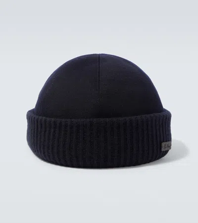 Loro Piana Storm System Cashmere Beanie In Blue