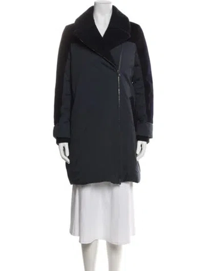Pre-owned Loro Piana Storm System Cashmere Down Coat In Blue