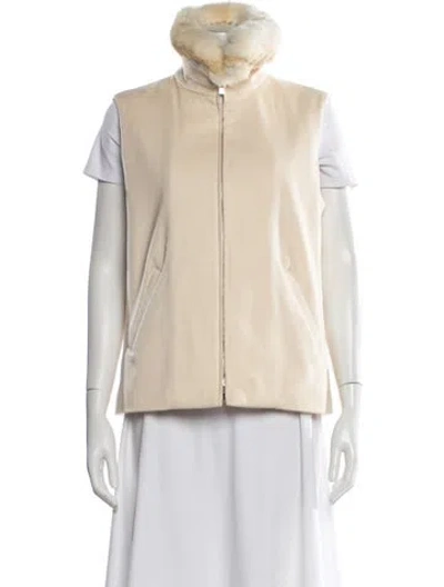 Pre-owned Loro Piana Storm System Cashmere Fur Jacket In Neutral