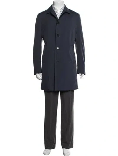 Pre-owned Loro Piana Storm System Coat In Blue