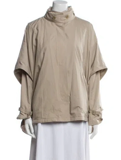 Pre-owned Loro Piana Storm System Nylon Jacket In Neutral