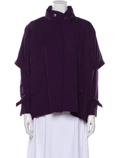 Pre-owned Loro Piana Storm System Nylon Jacket In Purple