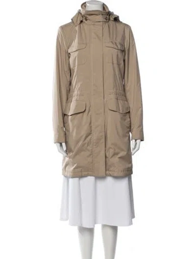 Pre-owned Loro Piana Storm System Nylon Parka In Neutrals