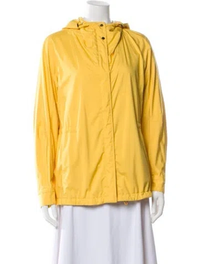 Pre-owned Loro Piana Storm System Rain And Wind Protection Jacket In Yellow