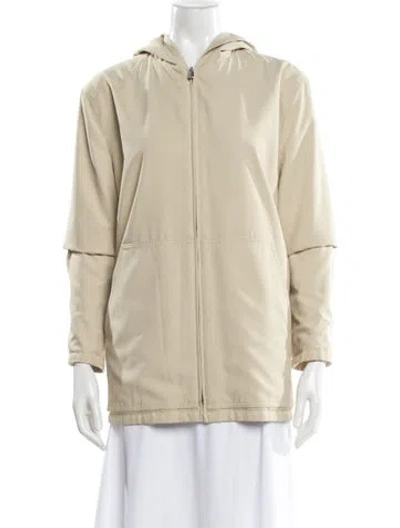 Pre-owned Loro Piana Storm System Reversible Cashmere Jacket In Neutral
