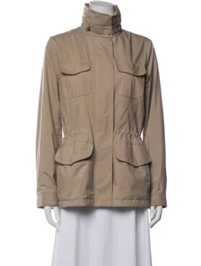 Pre-owned Loro Piana Storm System Traveller Utility Jacket In Brown